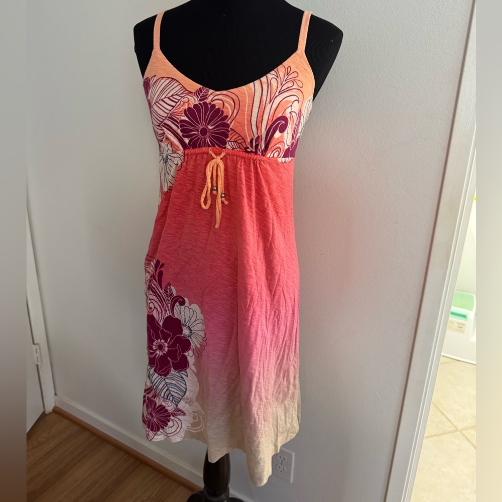 Tommy Bahama Orange and Cream Floral Dress